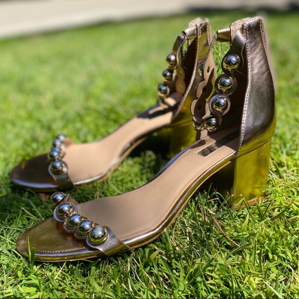 INC Rose Gold Heeled Sandals